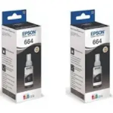Epson T664 L120 2'li Siyah Orjinal Mürekkep Kartuşu 70ML.*2  RDV156