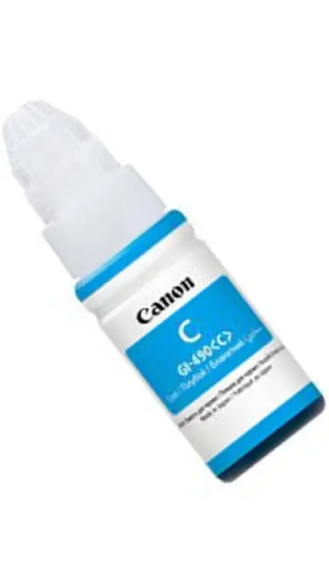 Canon GI-490 C Orijinal Cam Göbeği (Mavi) Mürekkep Kartuşu