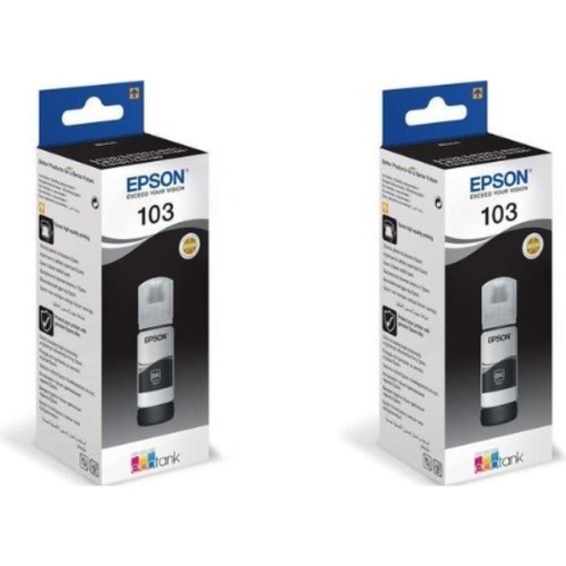 Epson 103 L3111 2'li Siyah Orjinal Mürekkep Kartuşu 65ML.*2  RDV43