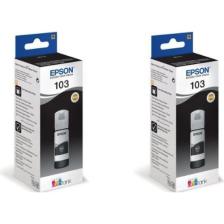 Epson 103 L3111 2'li Siyah Orjinal Mürekkep Kartuşu 65ML.*2  RDV43