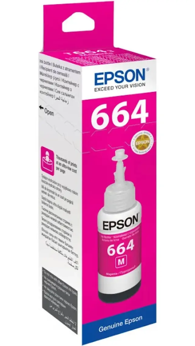 Epson T6643 L100/L200 70ml Kırmızı Mürekkep