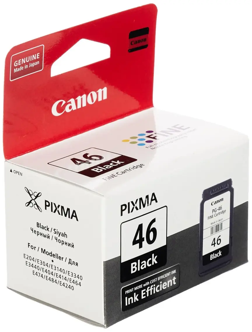 Canon PG-46 Black Siyah Mürekkep Kartuş E404-414-474 E3140