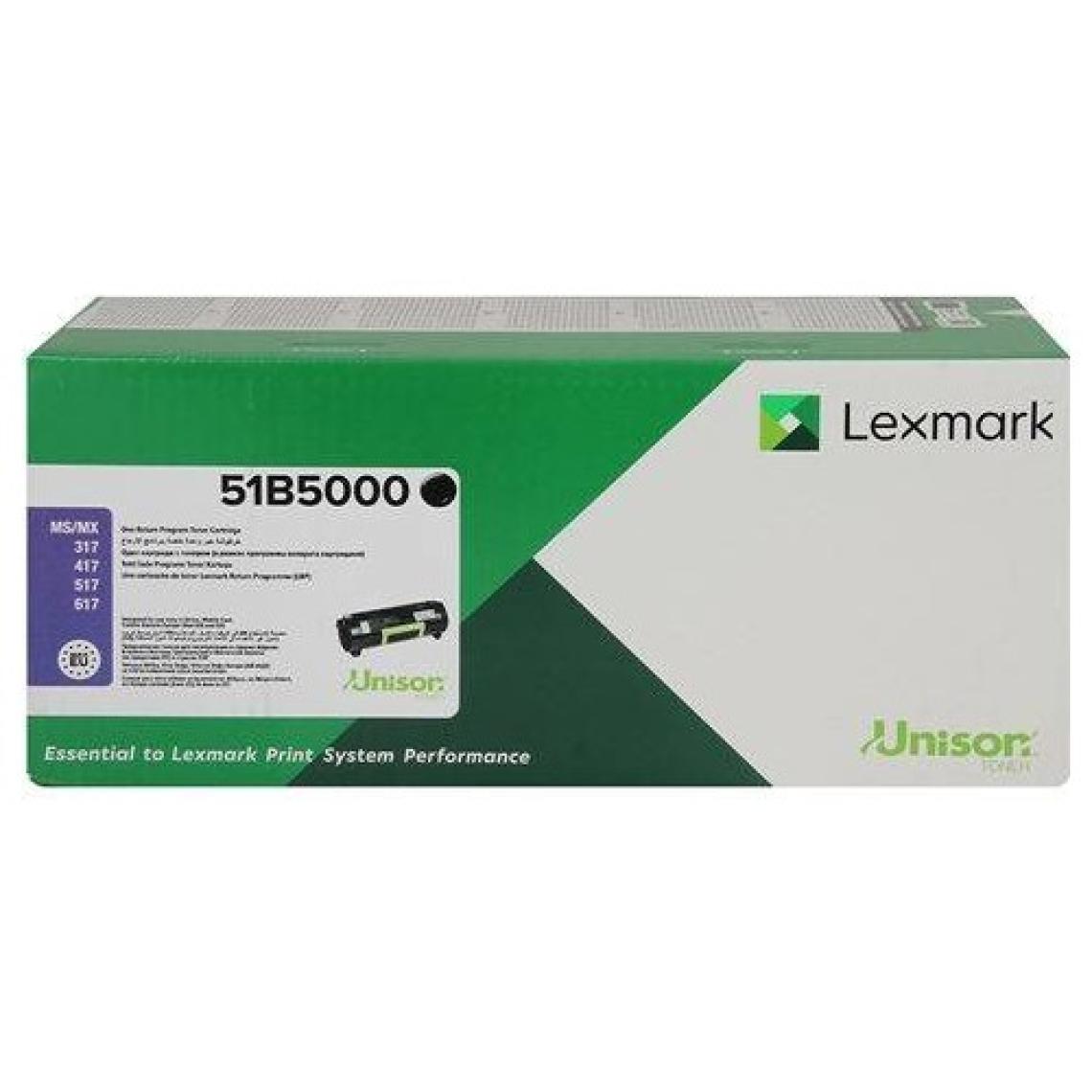 Lexmark 51B5000 MS317/417/517/617/MX317/417/517/61 Siyah Toner