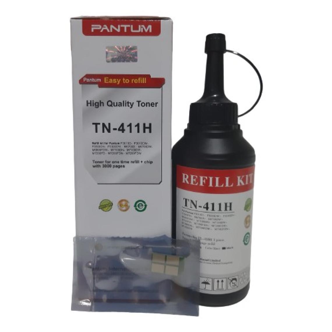 Pantum TN-411H Refill Toner Dolum Kiti Siyah