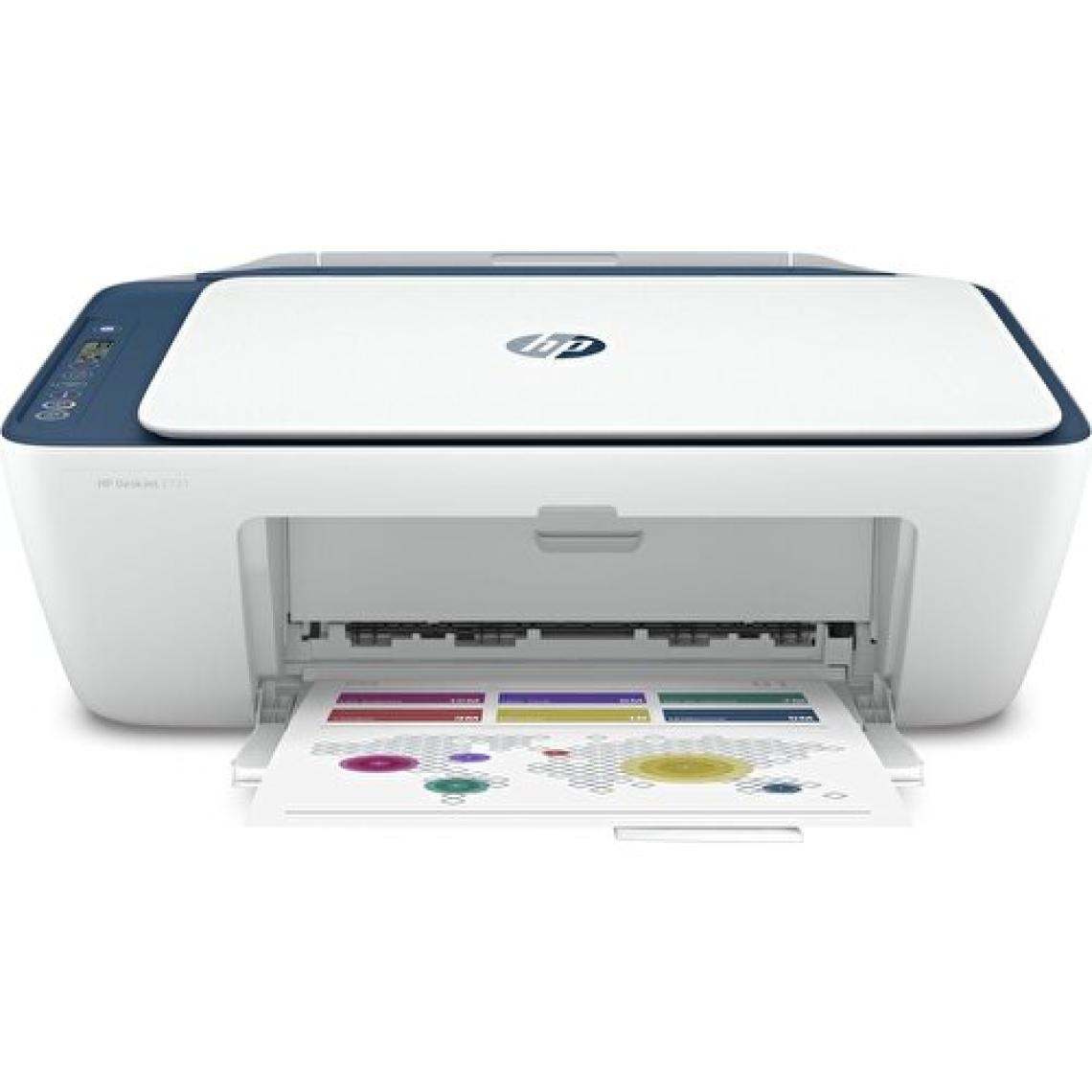HP DeskJet 2721 All-in-One Yazıcı, wifi, Baskı, Fotokopi, Tarama, 7FR54B
