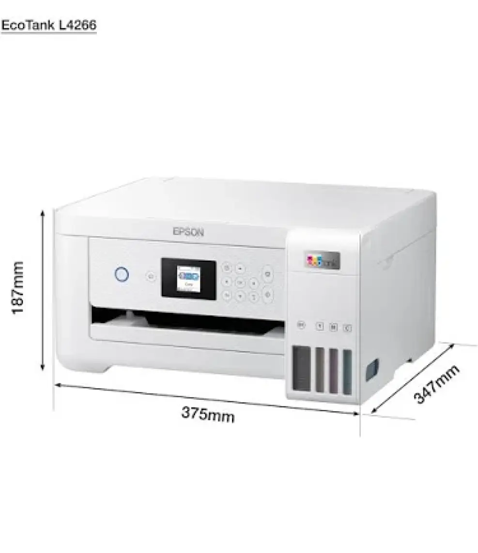 Epson EcoTank L4266 Tarayıcı + Fotokopi + Wi-Fi Direct + AirPrint Mürekkep Tanklı Yazıcı