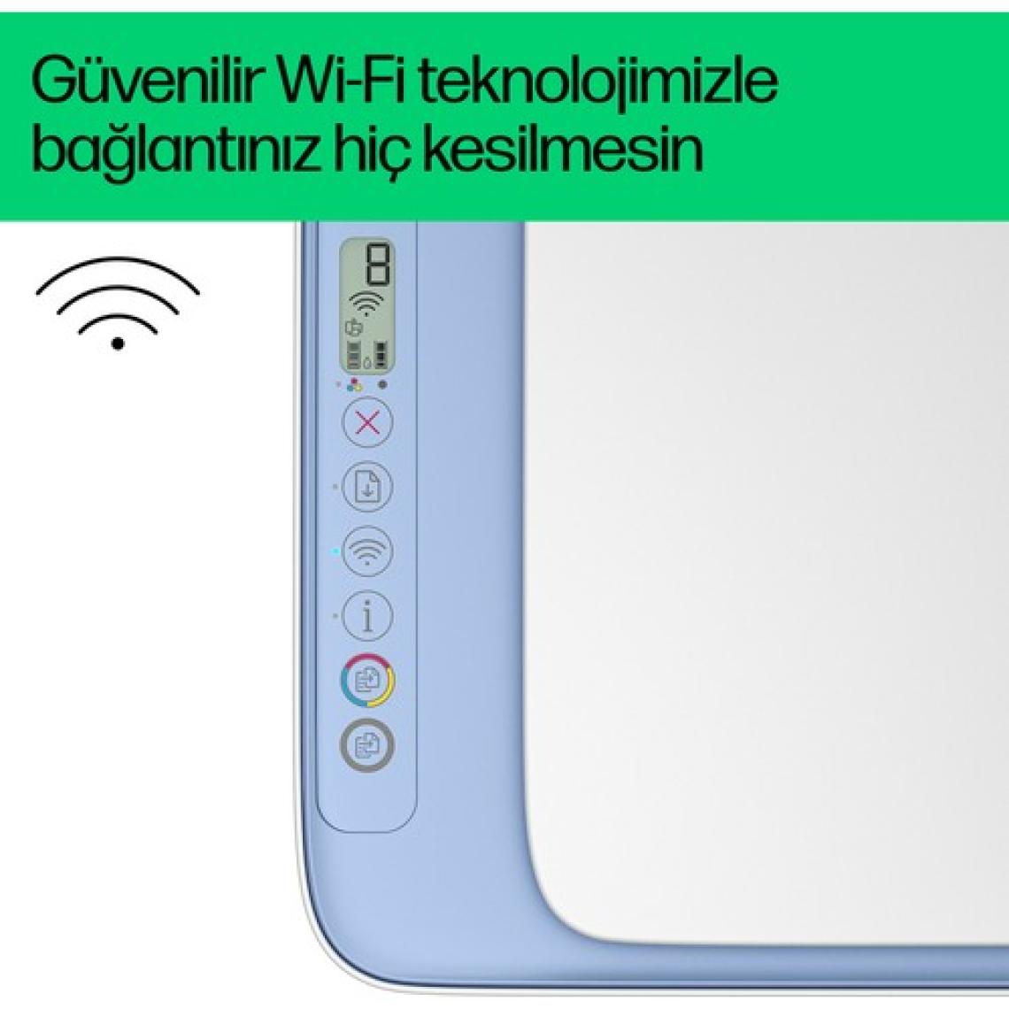HP DeskJet Ink Advantage 2878 All-in-One Yazıcı, Baskı, Fotokopi, Tarama, Renkli, 70S63C
