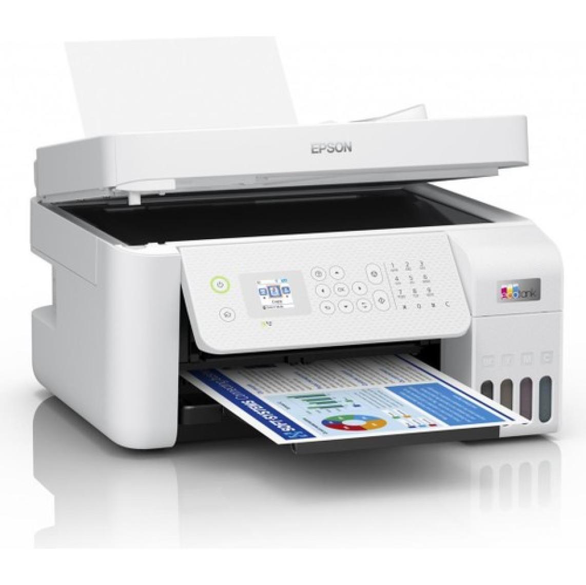 Epson L5296 MEAF Yazıcı-Tarayıcı-Fotokopi-Faks Renkli Mürekkep Tanklı Yazıcı WI-FI Ethernet