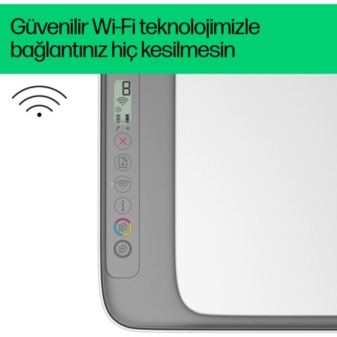 HP DeskJet Ink Advantage 2876 Kablosuz All-in-One Renkli Yazıcı, Fotokopi Makinesi, Tarayıcı, 6W7E6C