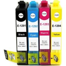 For Lexmark T1291 T1292 T1293 T1294 Muadil Kartuş Seti 4 Renk Cmyk Takım