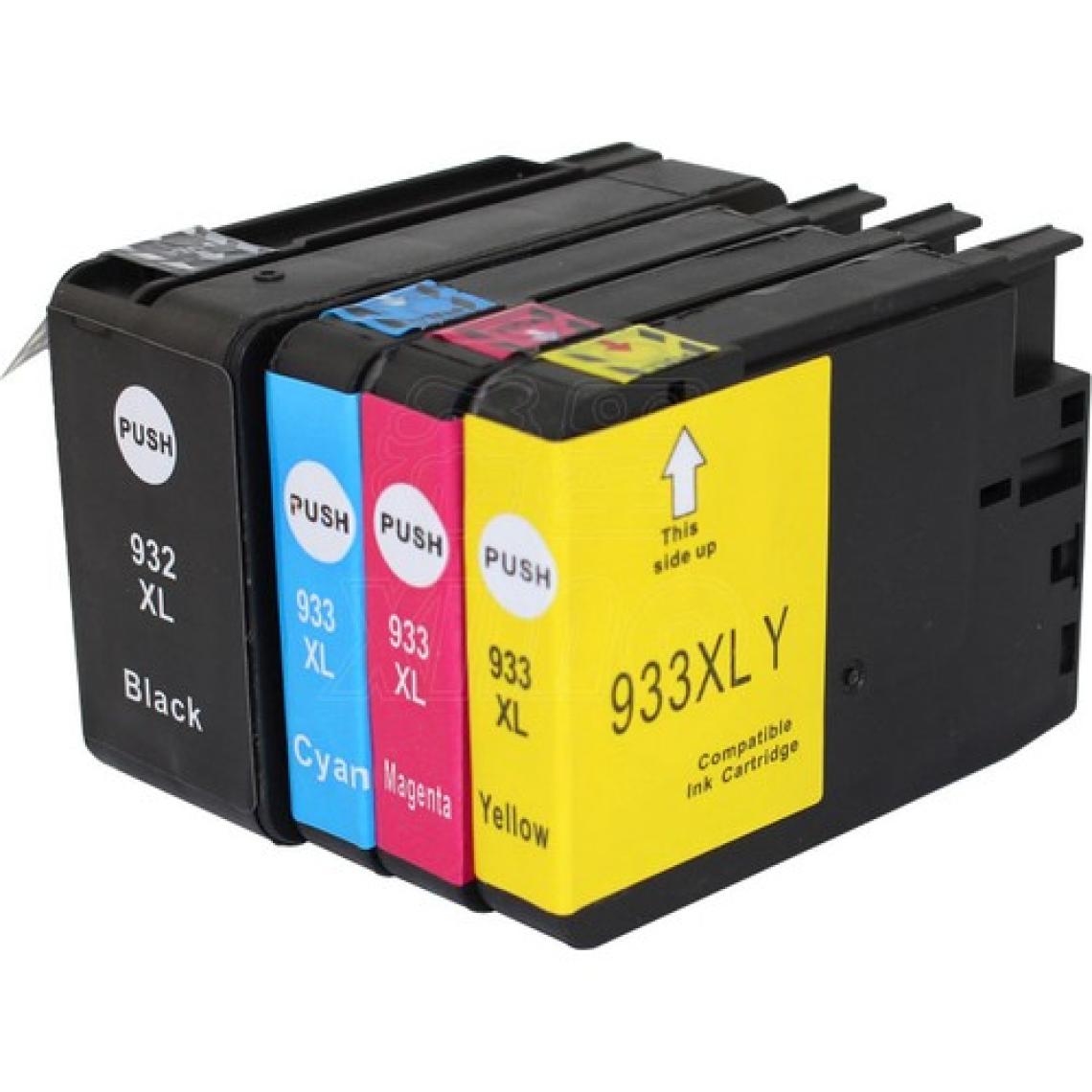 Photoink  932Xl- 933Xl 4 Renk Muadil Kartuş Officejet 7510/7610/7612/7110/6700/6600/6100