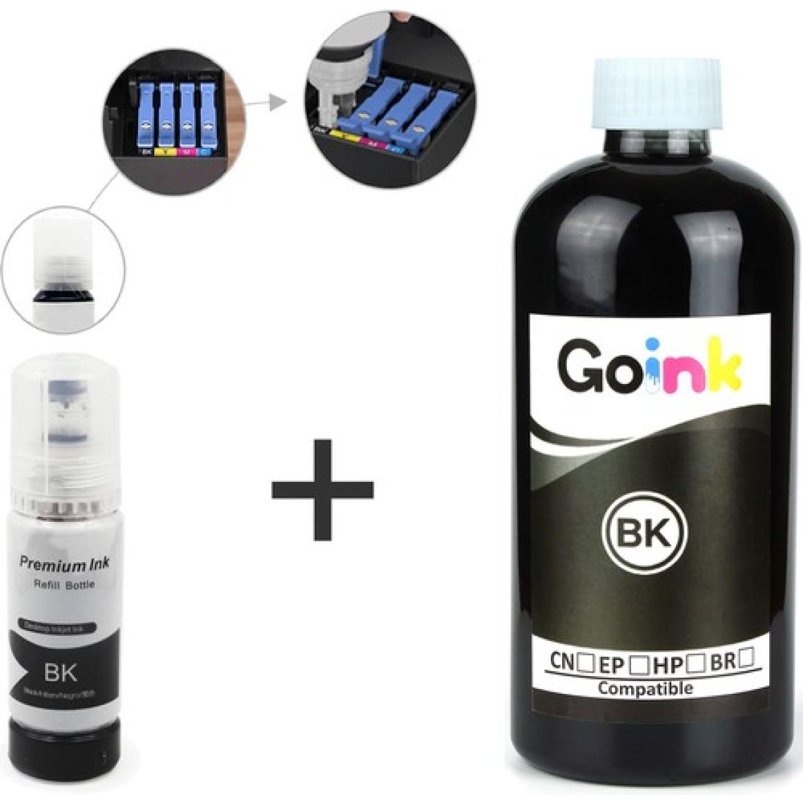 Baskistan Epson L3260 Için 103 Mürekkep 500 ml Siyah + 70 ml