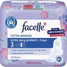 Facelle Ultra Ped 10'lu Kanatlı Gece Koruyucu