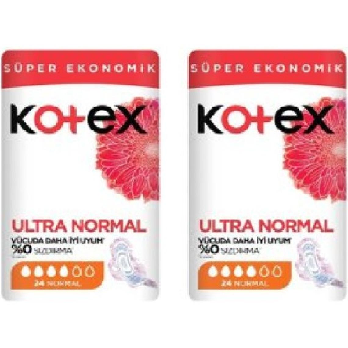 Kotex Ultra Hijyenik Ped Süper Ekonomik Normal 24 X 2