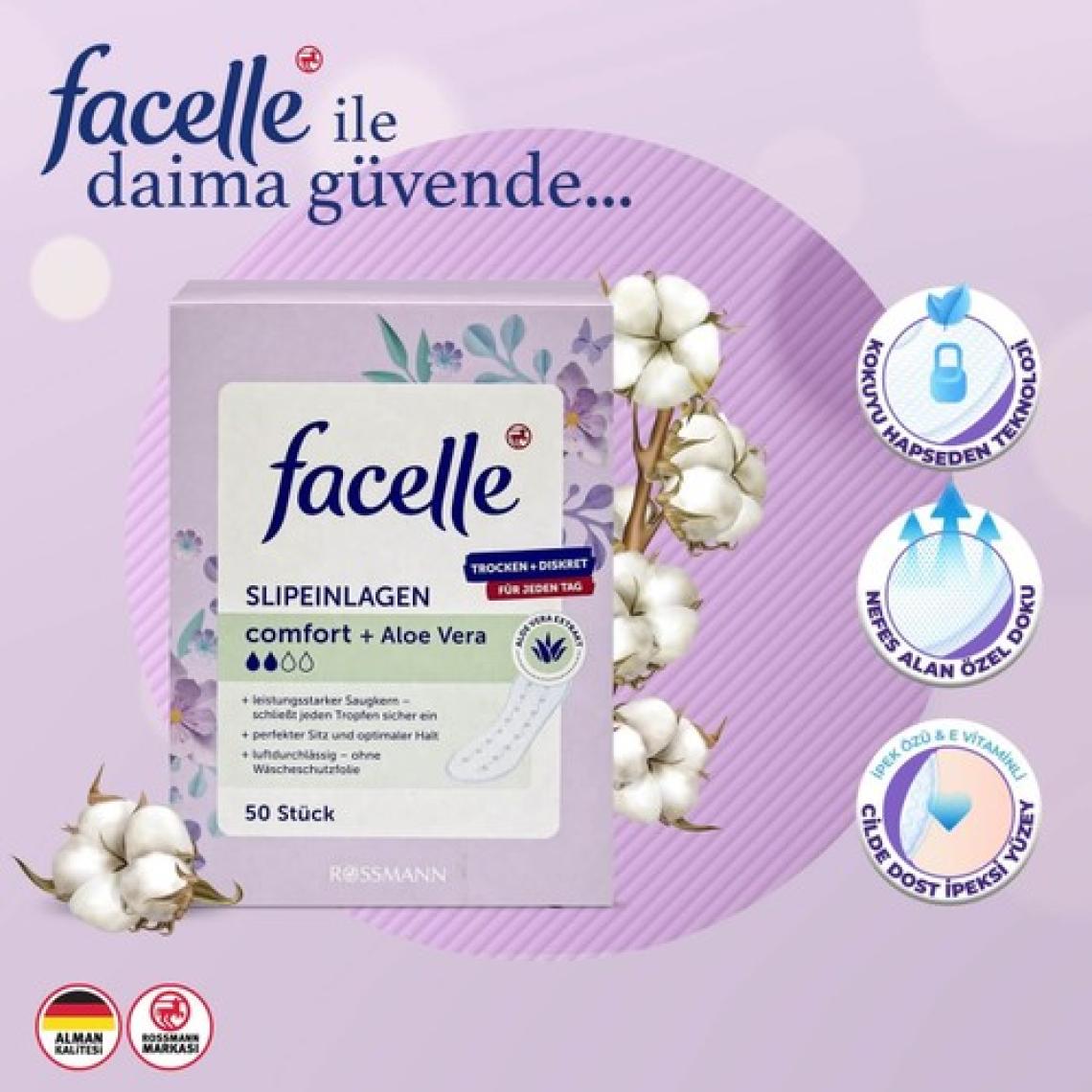 Facelle Günlük Ped 50'lı Normal Aloe Vera