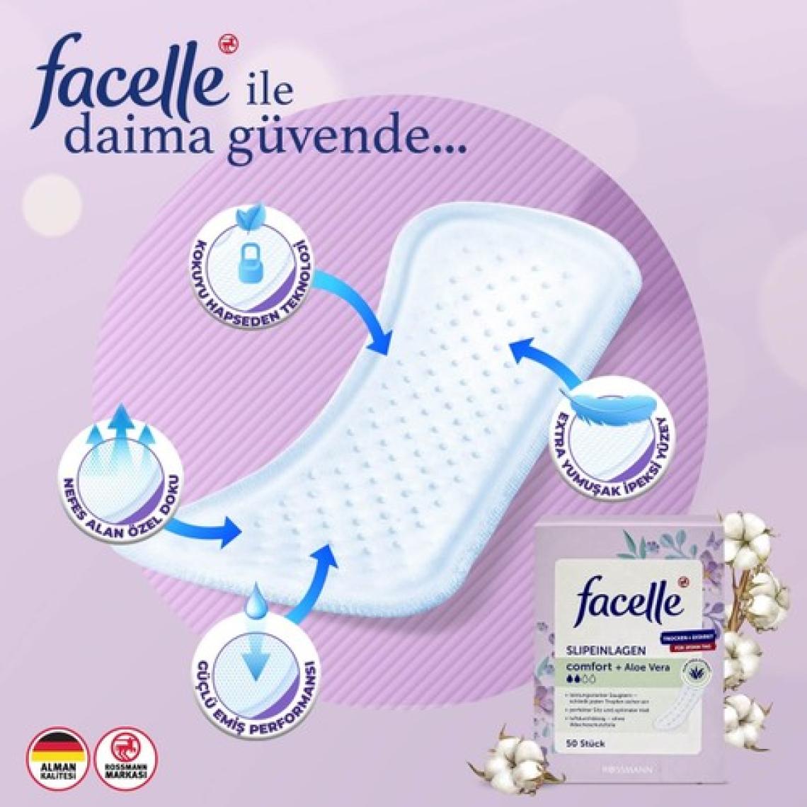 Facelle Günlük Ped 50'lı Normal Aloe Vera