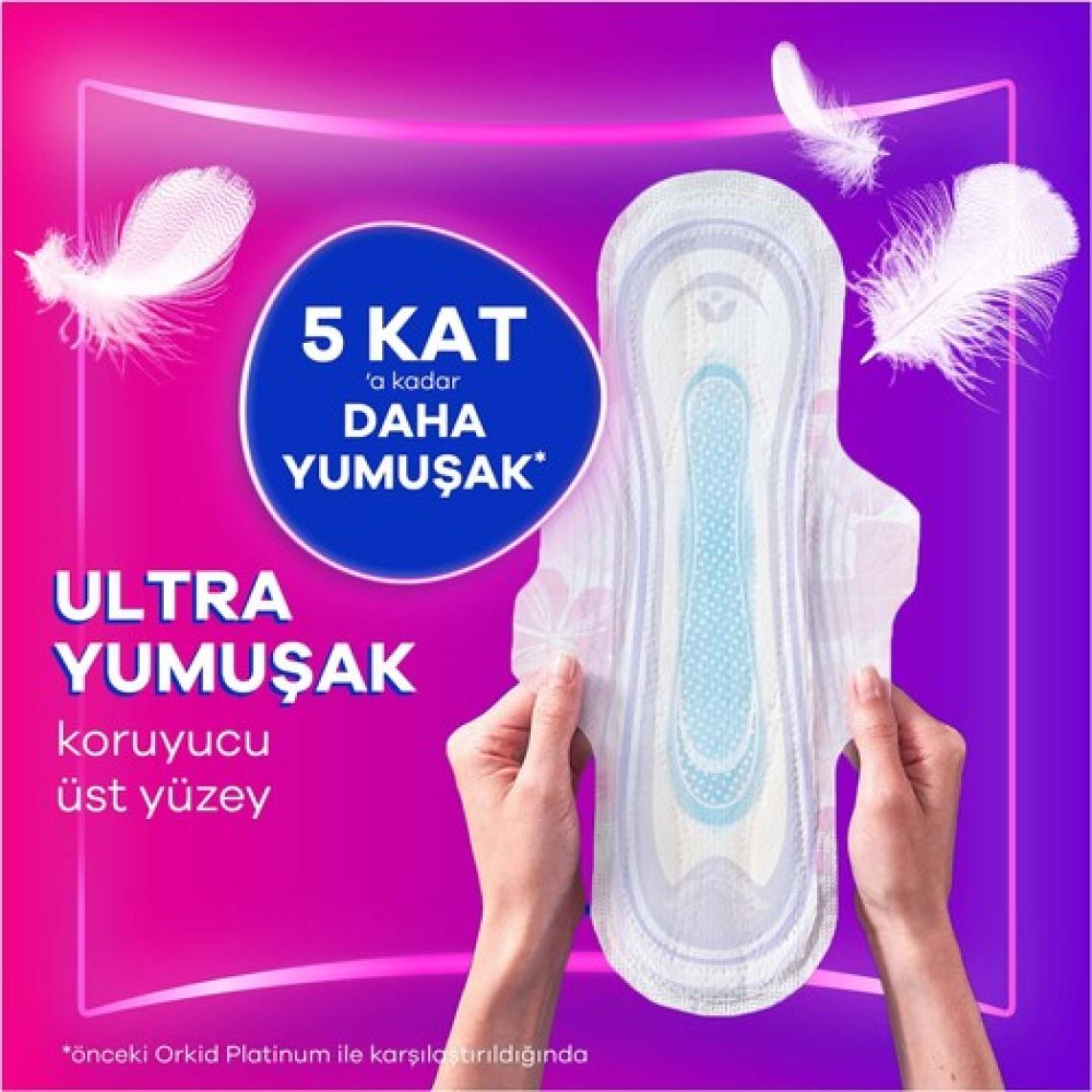 Orkid Platinum Gece Hijyenik Ped 24 Adet Dörtlü Paket