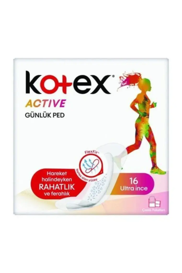 Kotex Günlük Ped Active 16'lı