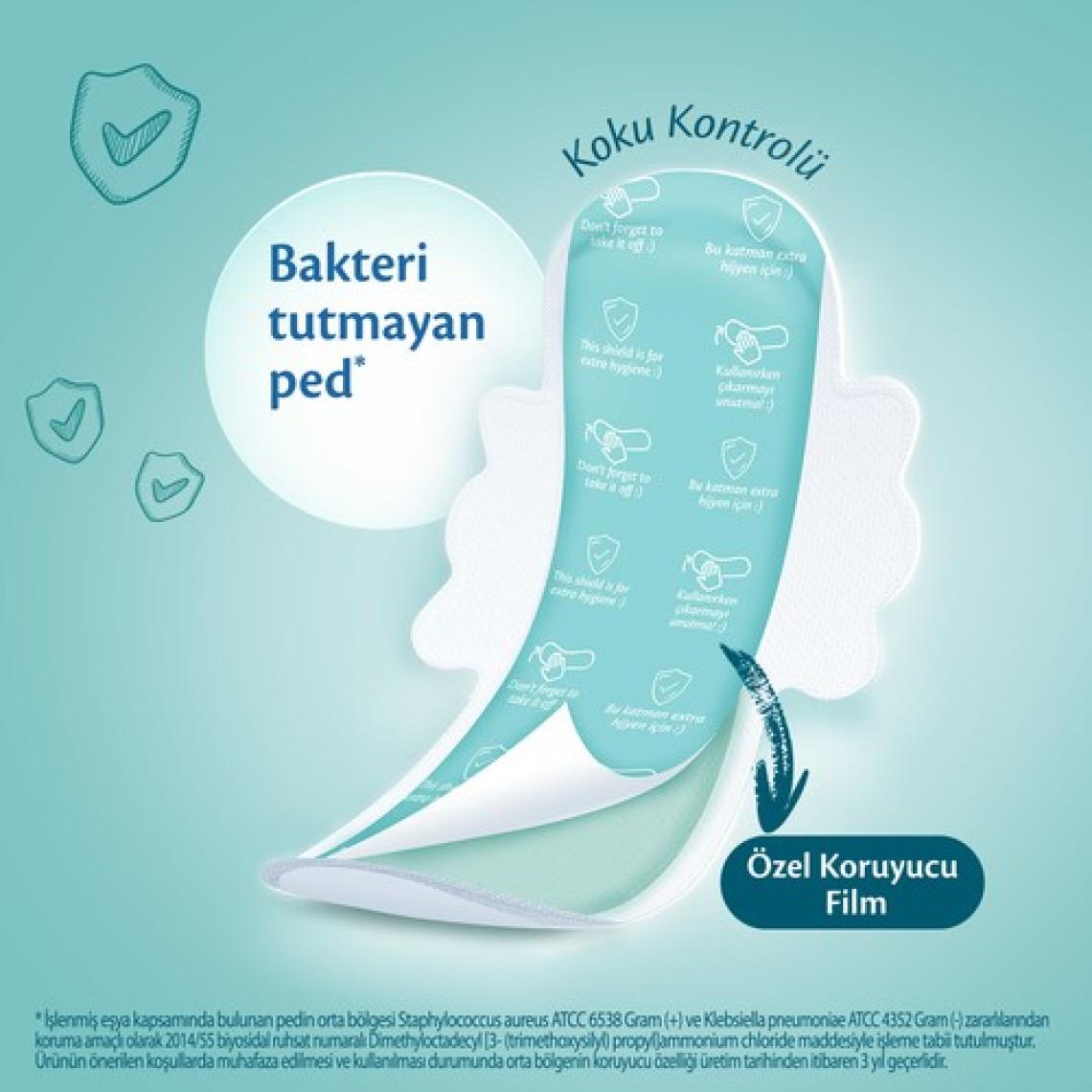 Molped Extra Hijyen Hijyenik Ped Gece 18 Adet