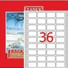 Tanex 23x40 mm Bilgisayar  Etiketi