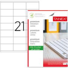 Tanex Tw-2121 Etiket 70 X 38Mm
