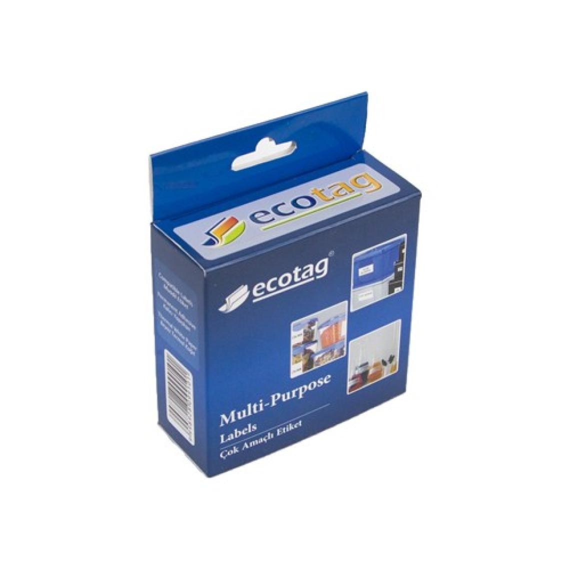 Ecotag Dymo Muadili Çok Amaçlı Etiket  24 mm x 12 mm 2000 Adet S0722530