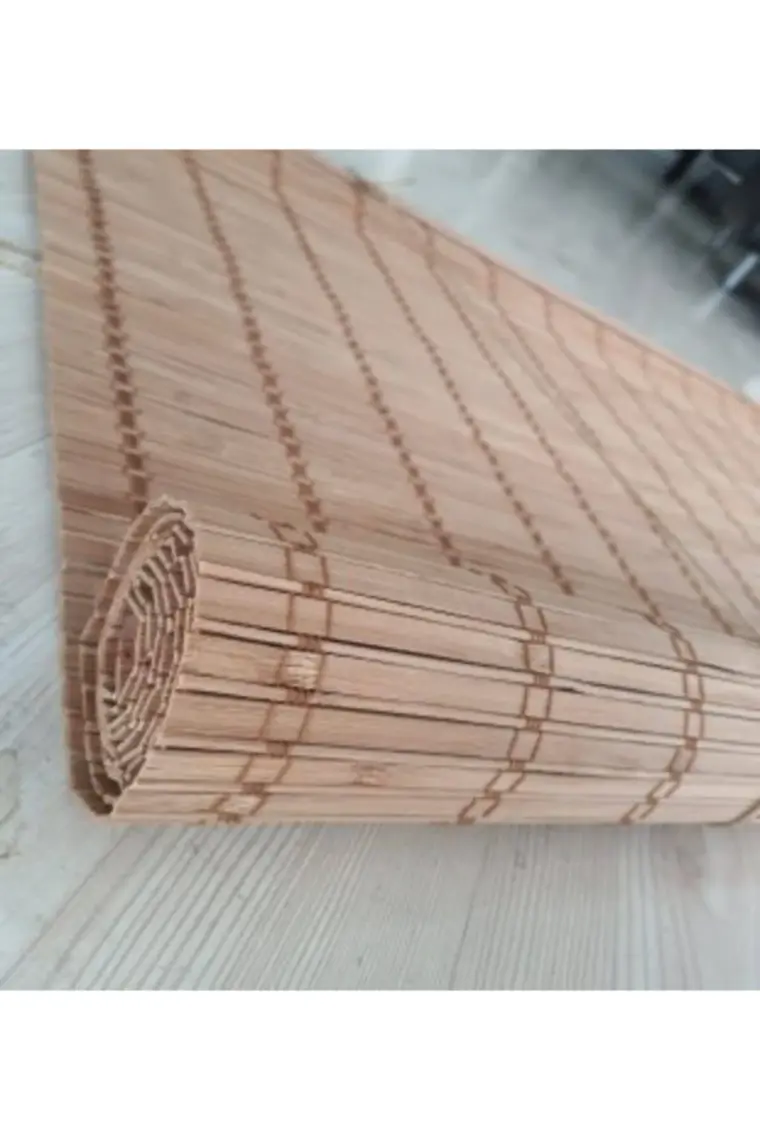 Bahçem Bambu Stor Perde Kahverengi 60 x 180 cm
