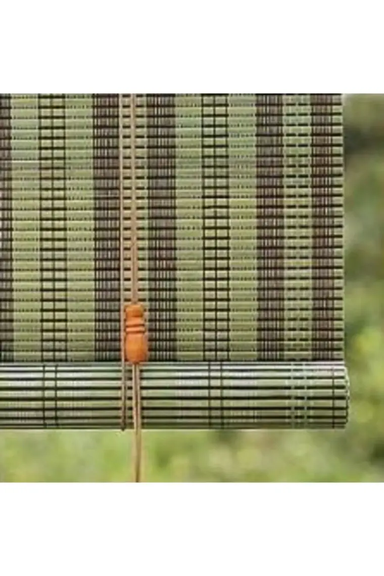 Bahçem Bambu Stor Perde-Yeşil 120 cm X1,80 mt