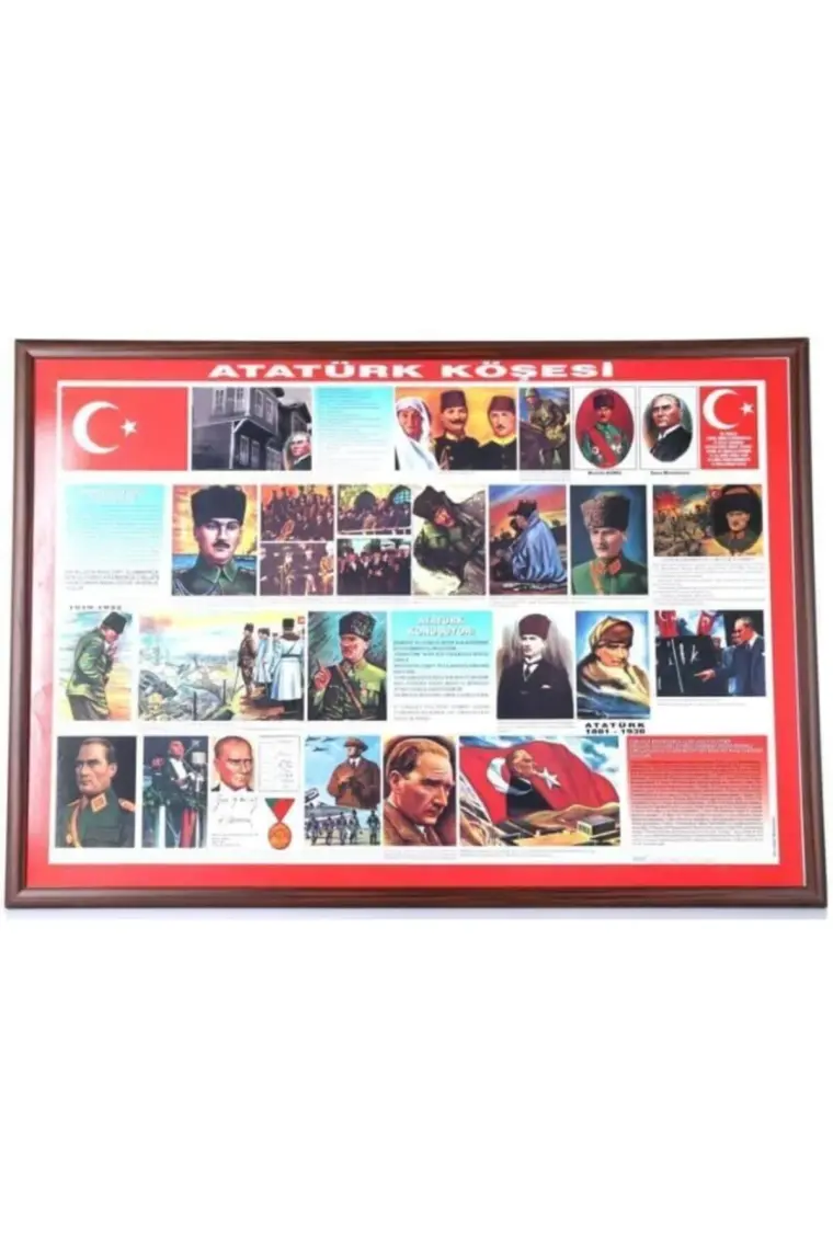 Akyazı 70x100 Atatürk Köşesi (Mdf Çerçeve)