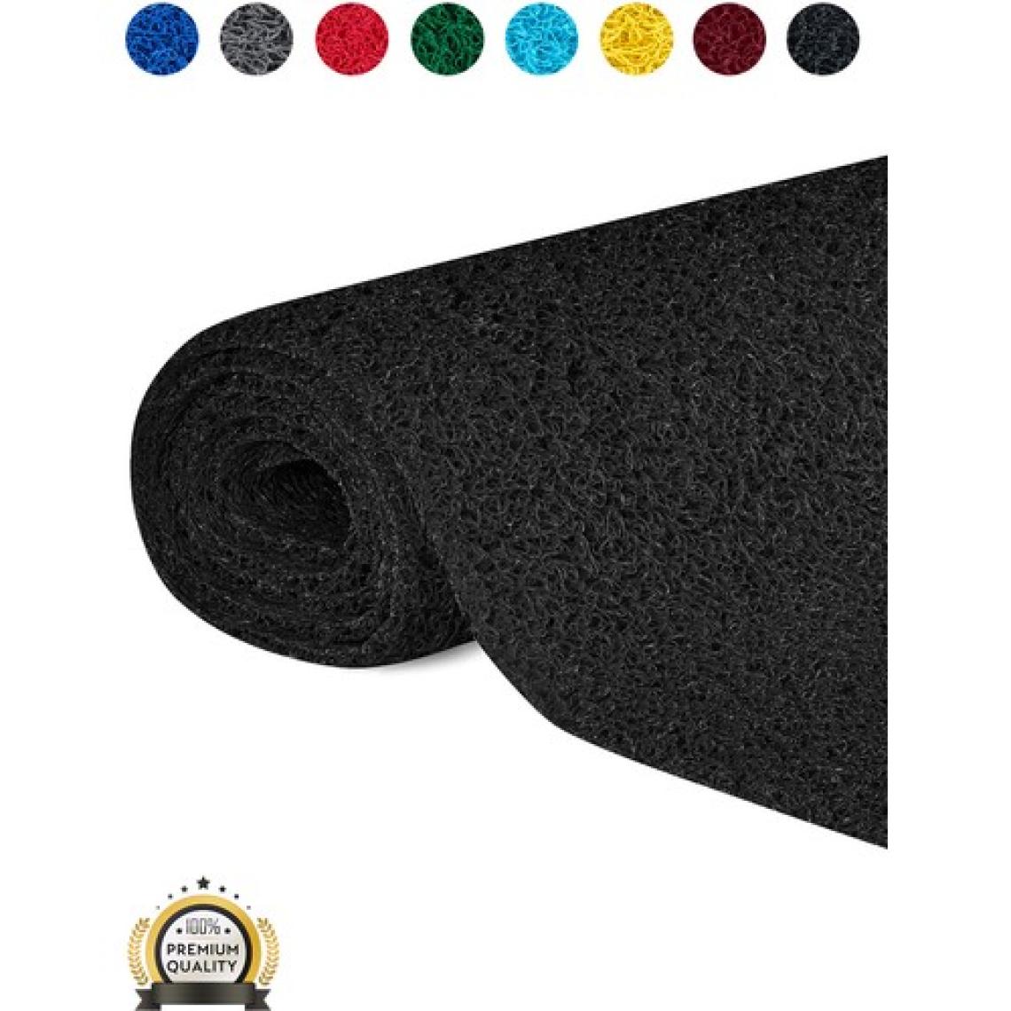 Edükkanım Kaydırmaz Siyah Karmaşık Paspas EN:120CM 120 x 70