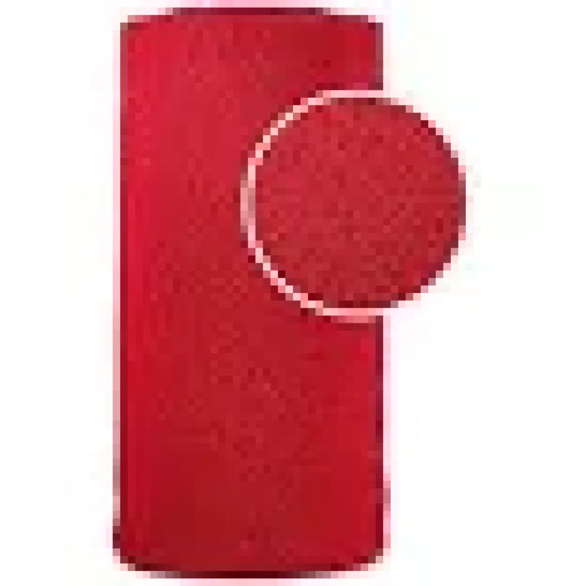 Edükkanım Kaydırmaz Kırmızı Karmaşık Paspas EN:100CM 100 x 70