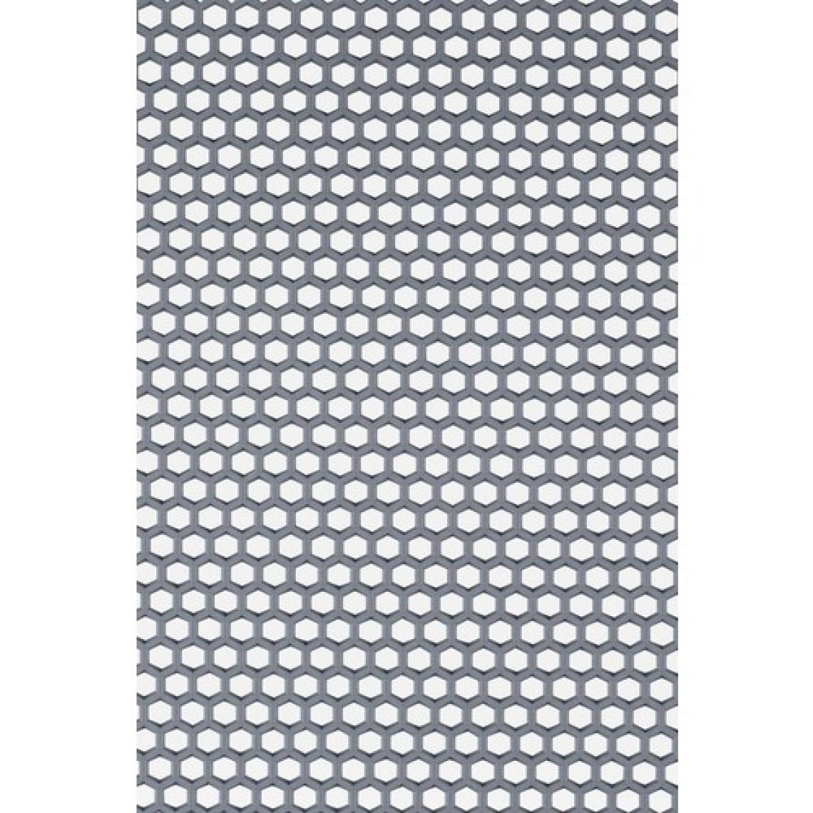 Edükkanım Kaydırmaz Gri Bal Petek Paspas EN:90CM 90 x 60