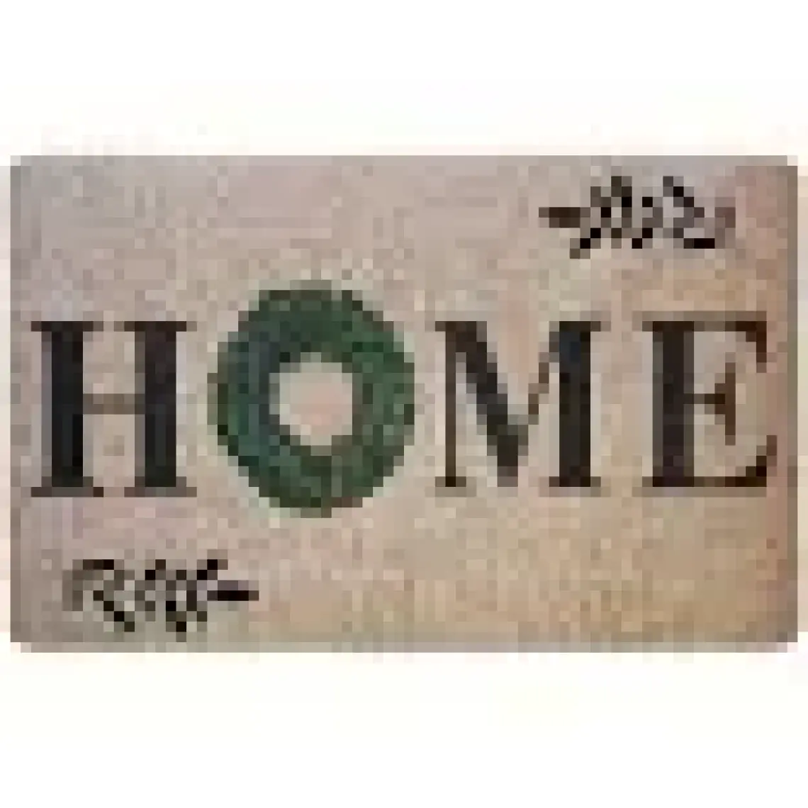 Giz Home Peppina Yaprak Home Desenli Kapı Önü Paspası - 40x60 cm