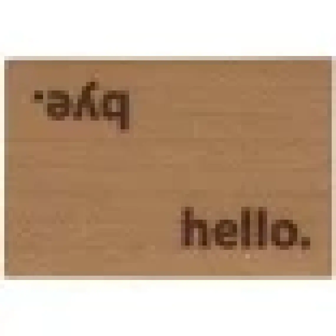 Coco Hello Bye Koko Paspas Dış Kapı Paspası Kıl Kapı Önü Paspası 40x60 3670