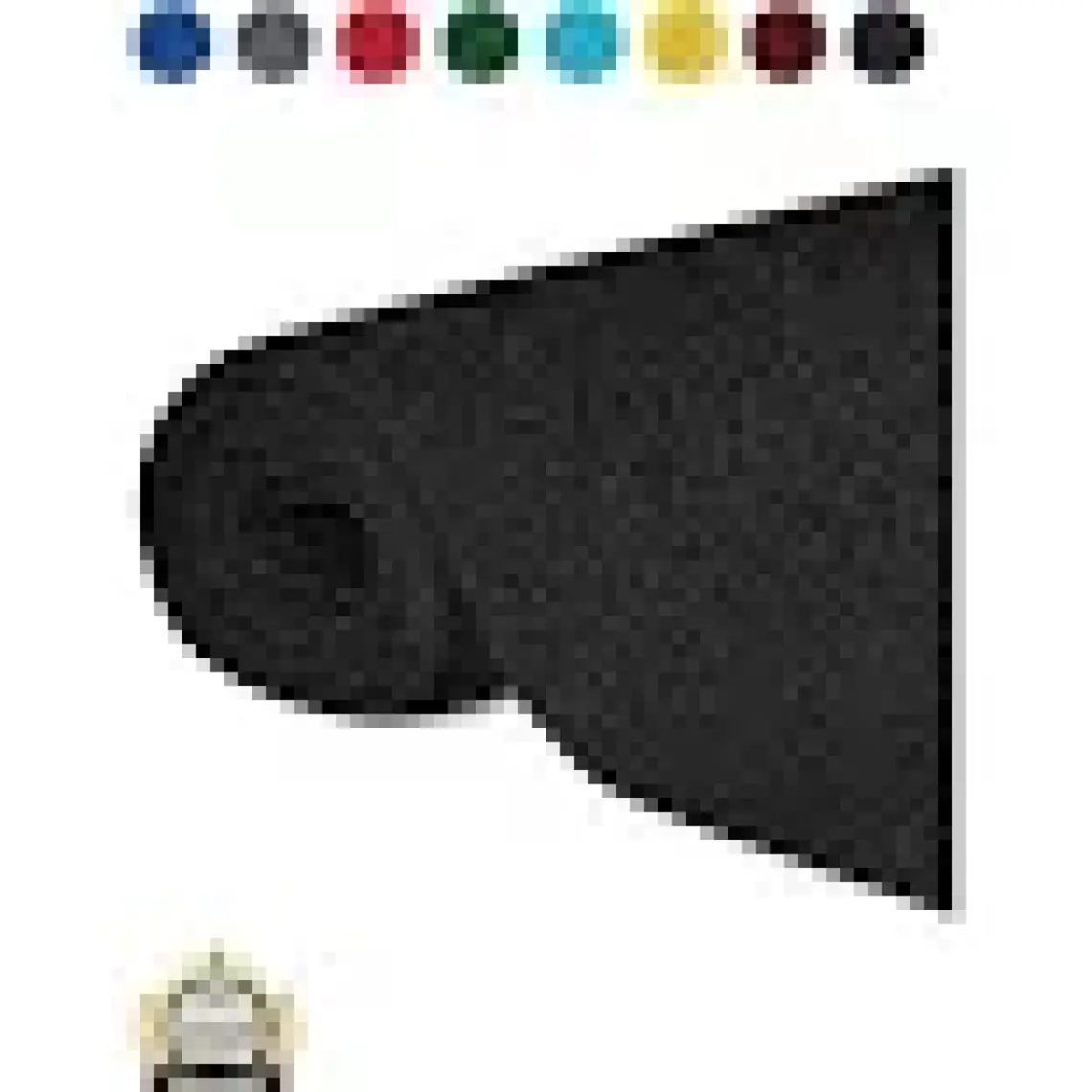 Edükkanım Kaydırmaz Siyah Karmaşık Paspas EN:120CM 120 x 50