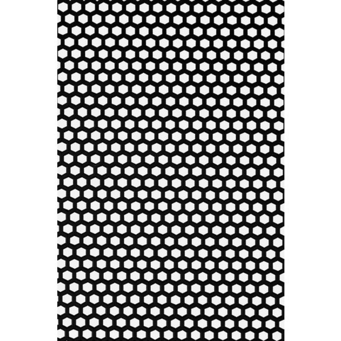 Edükkanım Kaydırmaz Siyah Bal Petek Paspas EN:90CM 90 x 60