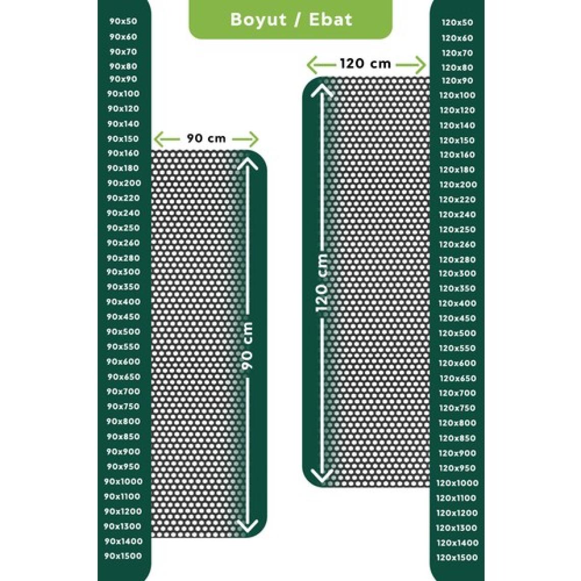 Edükkanım Kaydırmaz Siyah Bal Petek Paspas EN:90CM 90 x 60