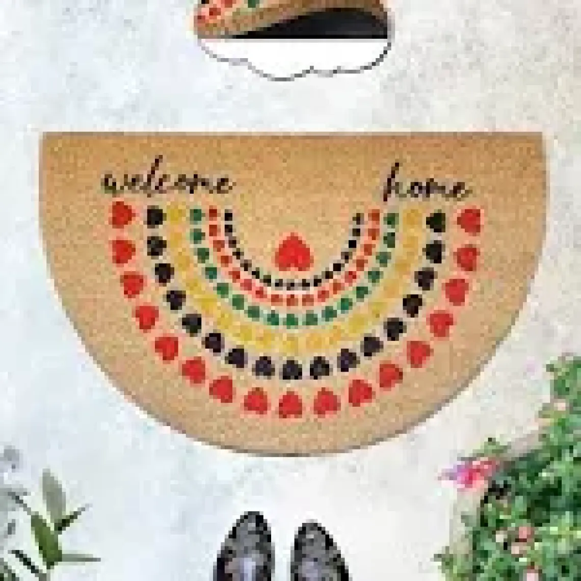 Chilai Home Coco Sollen 45 x 75 cm Doğal Koko Kıl Paspas,hindistan Naturel Kapı Önü Paspası