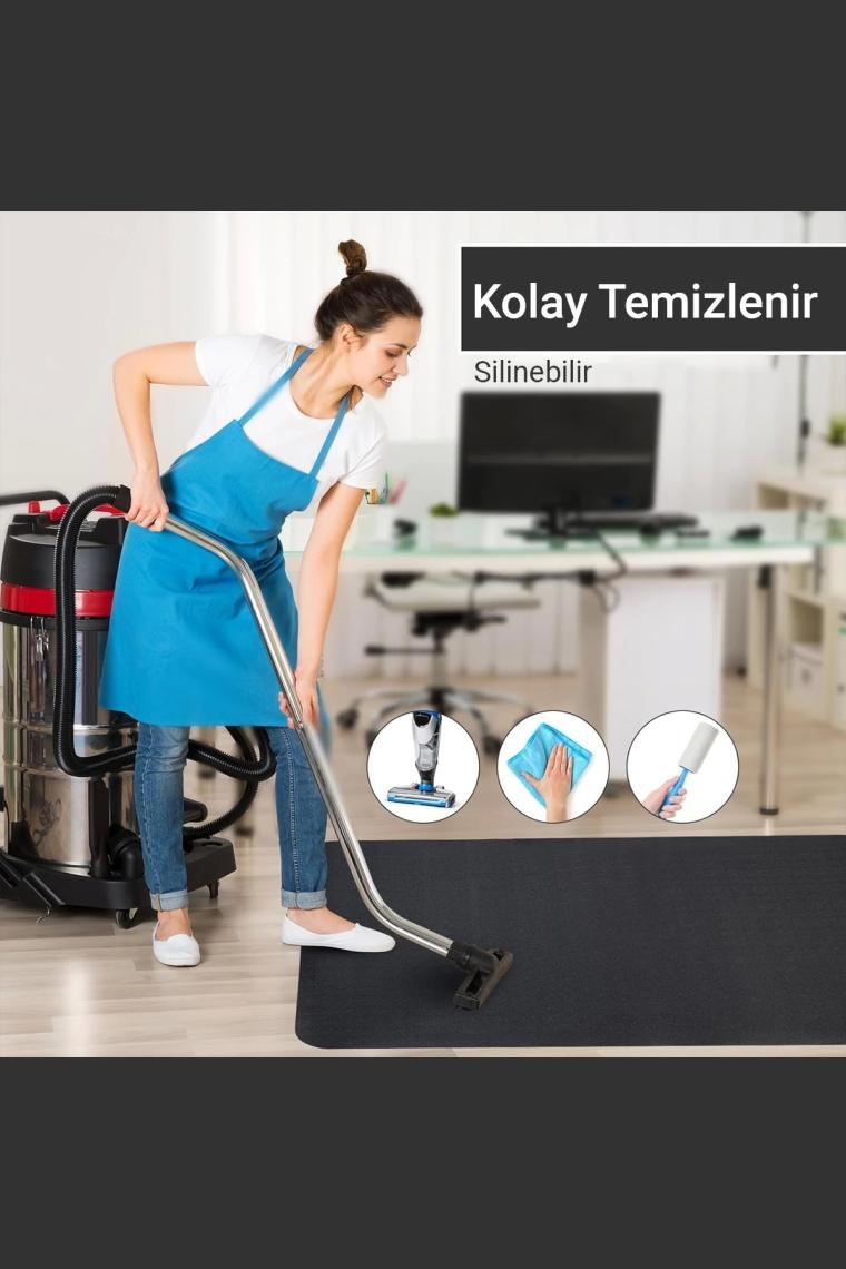 Valerine Life Ofis Zemin Matı Ofis, Oyuncu Koltuğu, Bilgisayar Masası Zemini Için Kaymaz Koruyucu Paspas 120x160cm