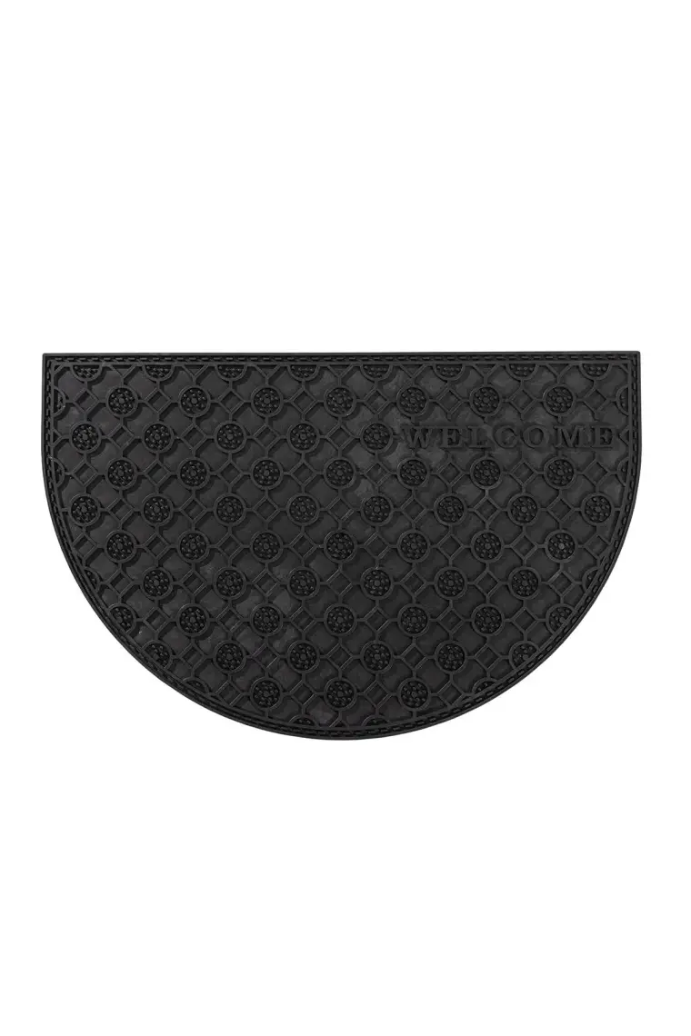 Koza Home Step Yarım Ay Dış Kapı Paspası Siyah Pvc 45X70