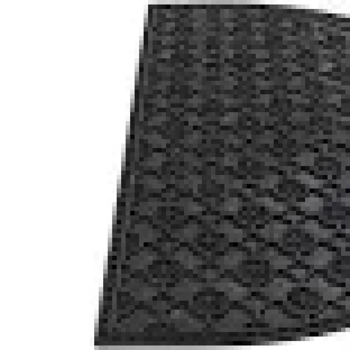 Koza Home Step Yarım Ay Dış Kapı Paspası Siyah Pvc 45X70