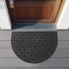 Koza Home Step Yarım Ay Dış Kapı Paspası Siyah Pvc 45X70