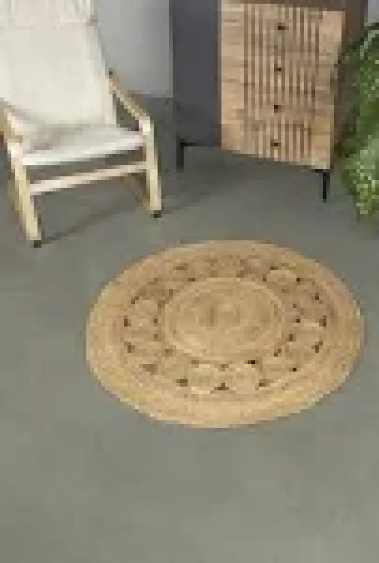 Naturalove Jüt Paspas - Çiçek Desenli