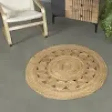 Naturalove Jüt Paspas - Çiçek Desenli