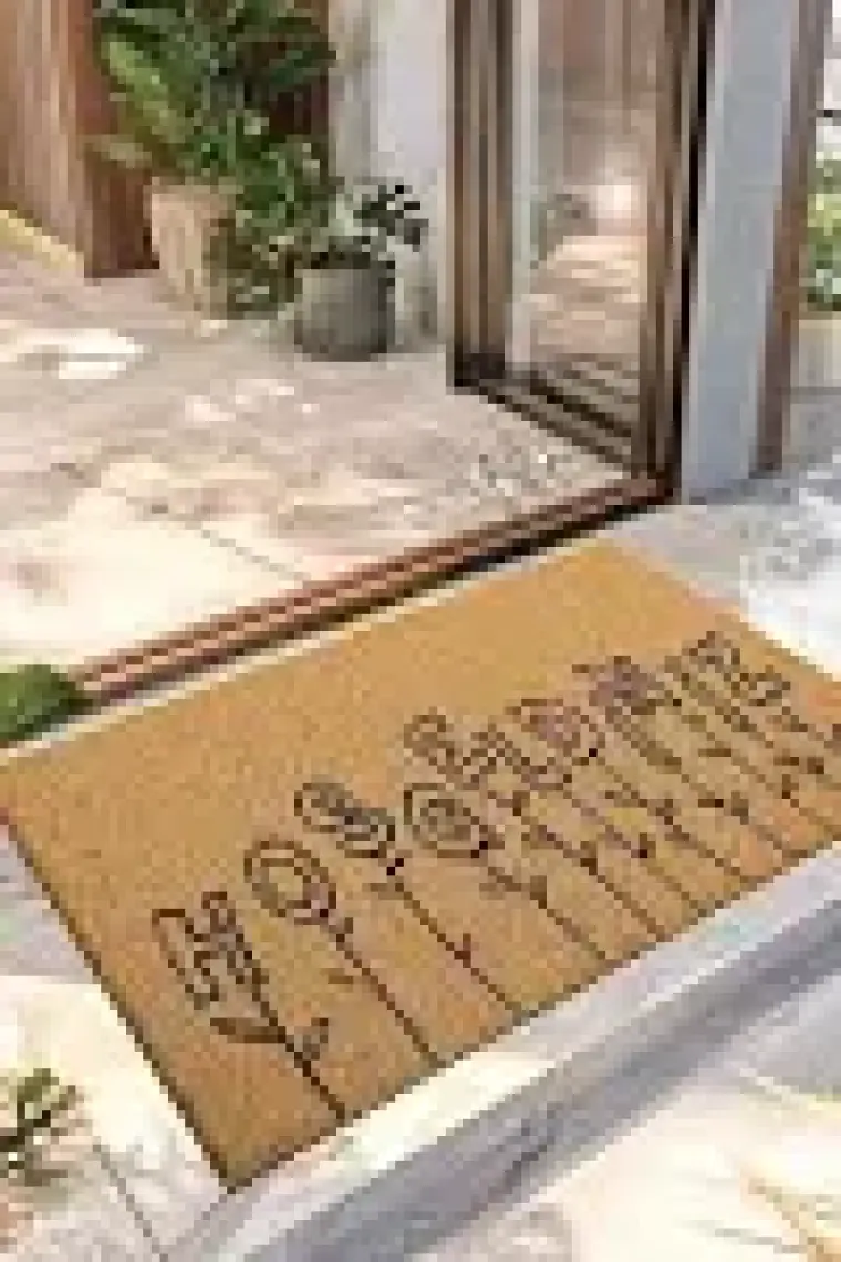 Decovetro Paspas Hoşgeldiniz Desenli Kapı Önü Paspası