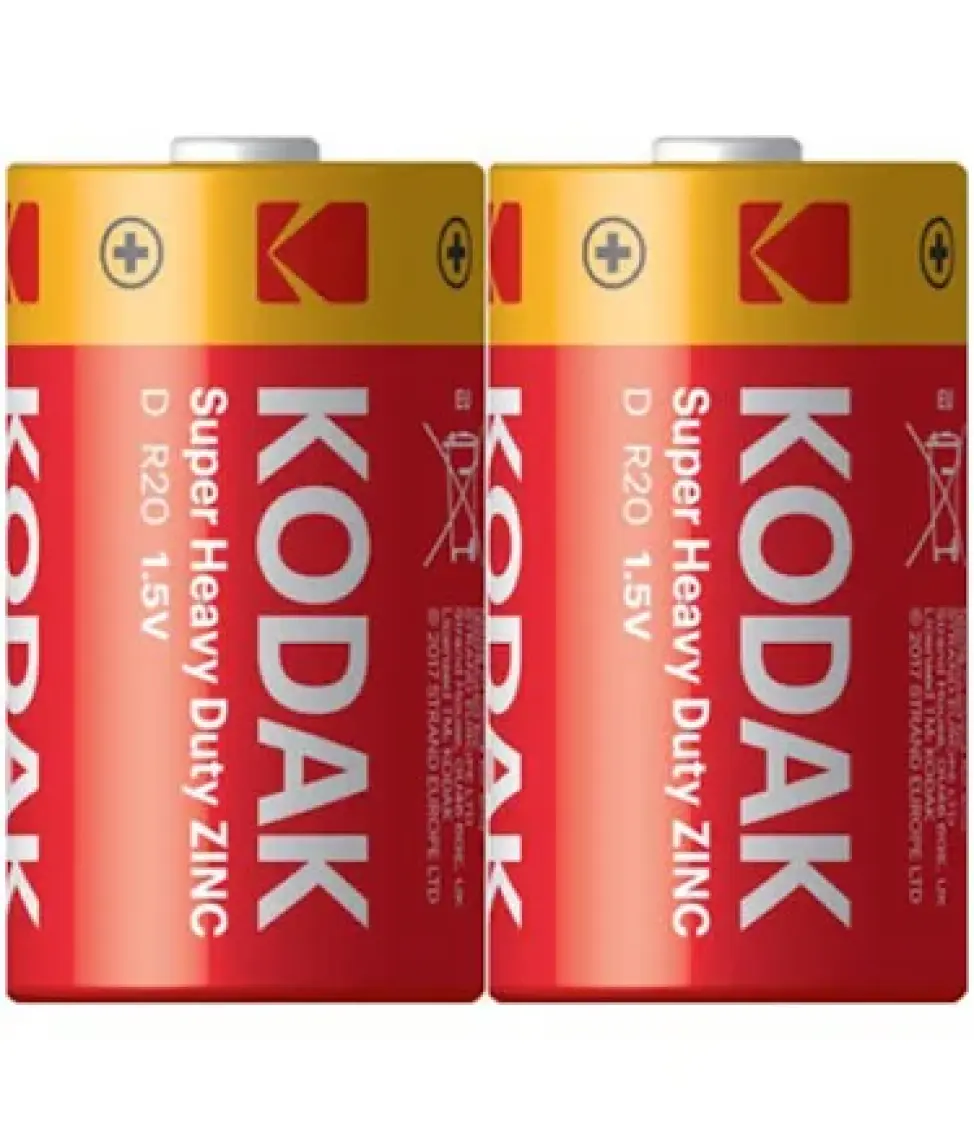 Melek Store Kodak Super Heavy Duty D Boy (R20) Pil 2li Paket