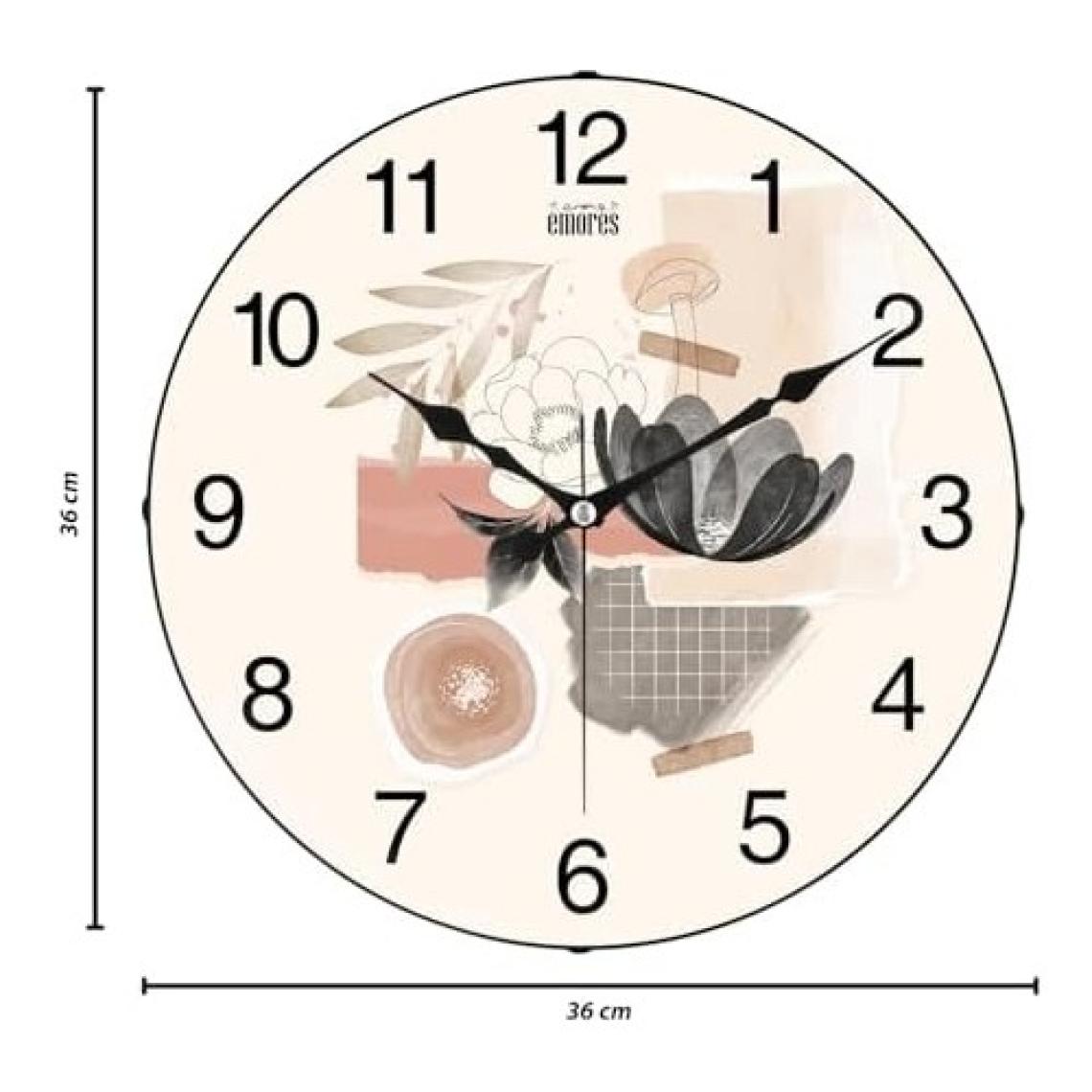 Duvar Saati Sessiz Mekanizma Gerçek Cam 36  cm  Yeni