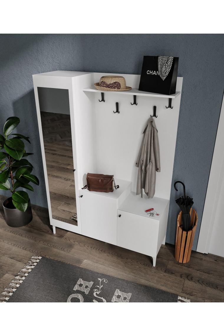 Merlin Mobilya Kardelen 9 Bölmeli Askılıklı Portmanto
