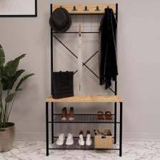 Güzelkan Madeni Eşya Geniş Metal Portmanto, Elbise Askılığı, Vestiyer, Ayakkabılık 1301