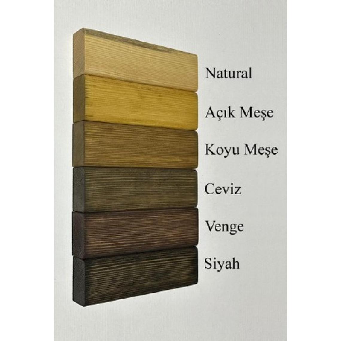 O&a Wood Doğal Ahşap Vestiyer, Dekoratif 4 Askılı Portmanto, Raflı 2 Bölmeli Vintage Elbise Askısı Açık Meşe